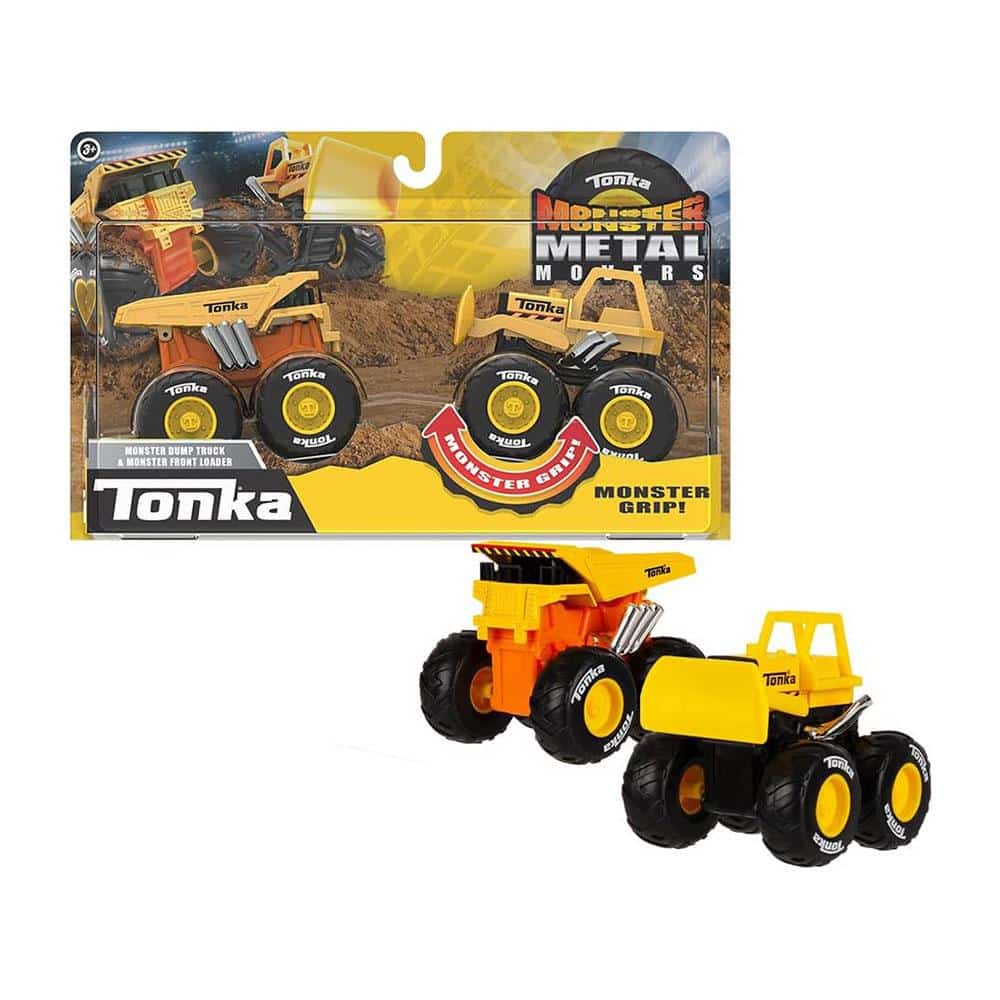 Tonka Monster Metal Movers Combo Pack Kids Construction Vehicle Toys - Construction Zone Main image
