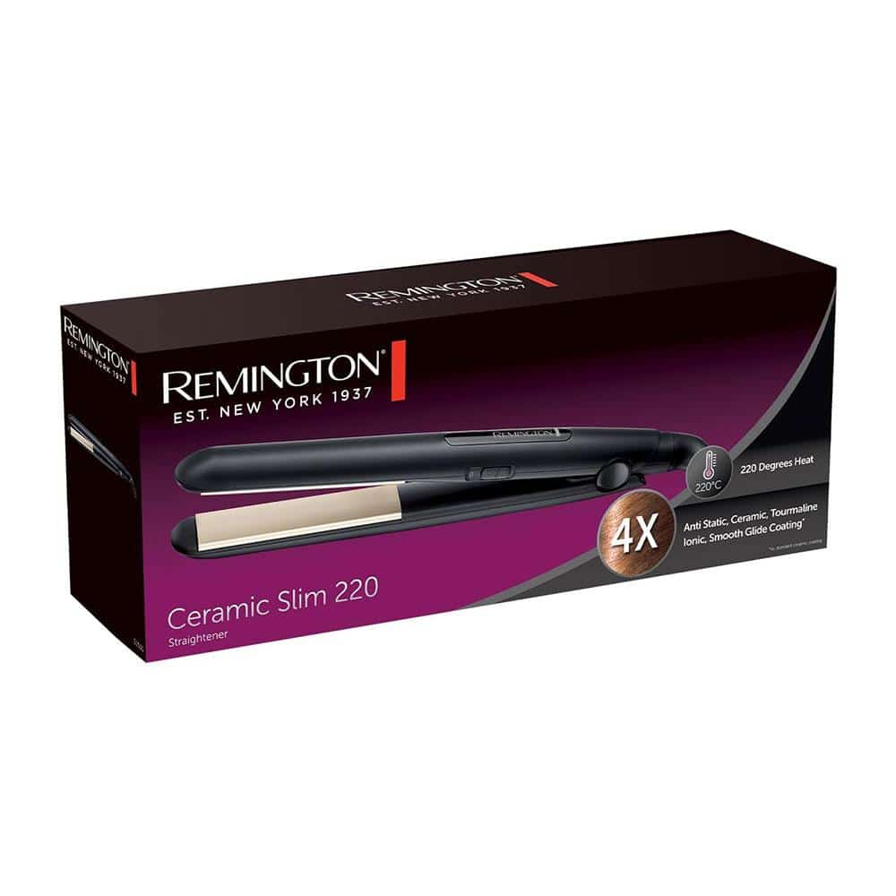 Remington Ceramic Slim Hair Straightener 220 Degree - Black