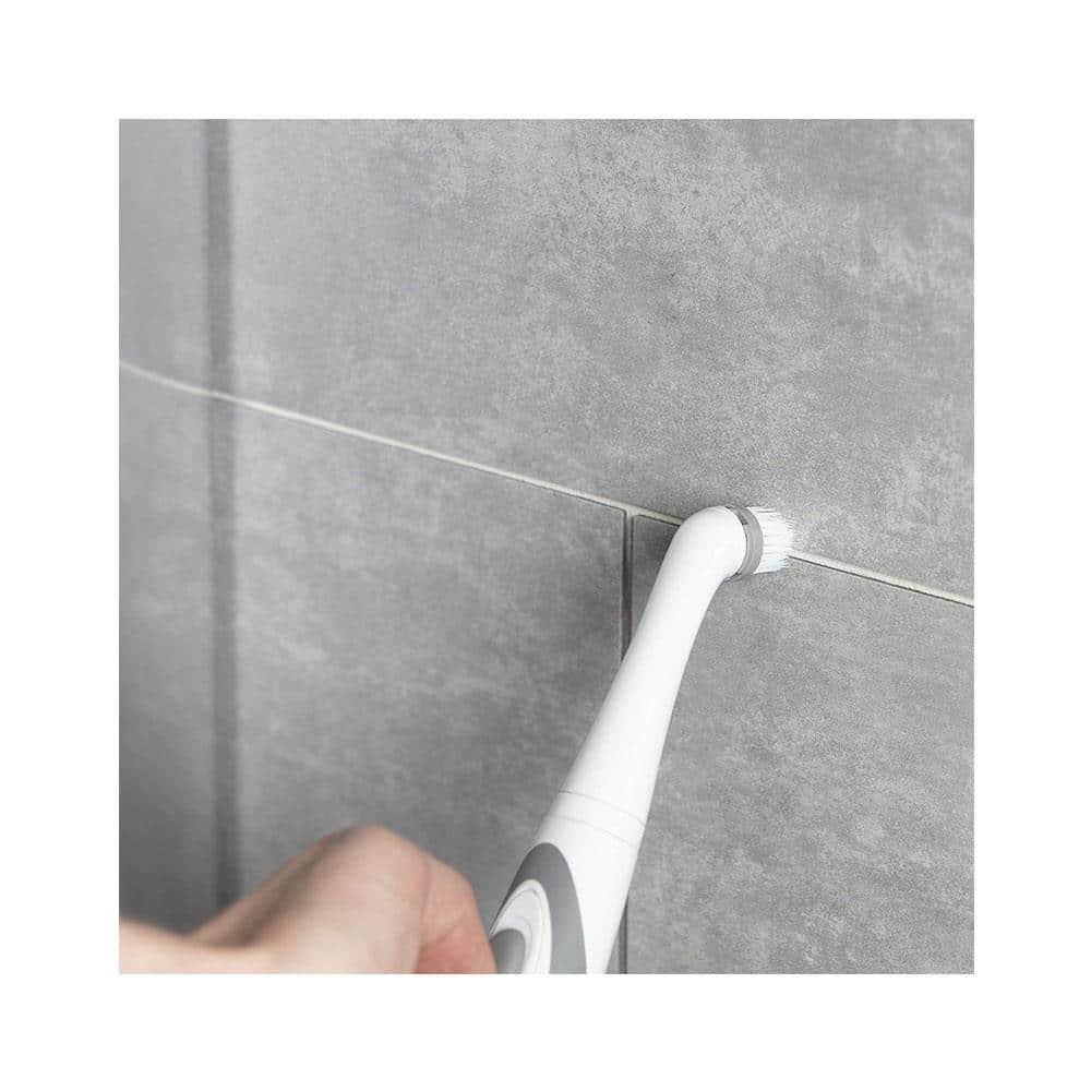 OurHouse Whiziwand Electric Cleaning Brush Automatic Household Scrubber Turbo Cleaner Battery Operated - White