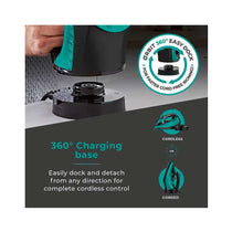 Tower CeraGlide Cord/Cordless Steam Iron With Rapid Heat-Up & Recharge 2800W 300ml Water Tank - Teal