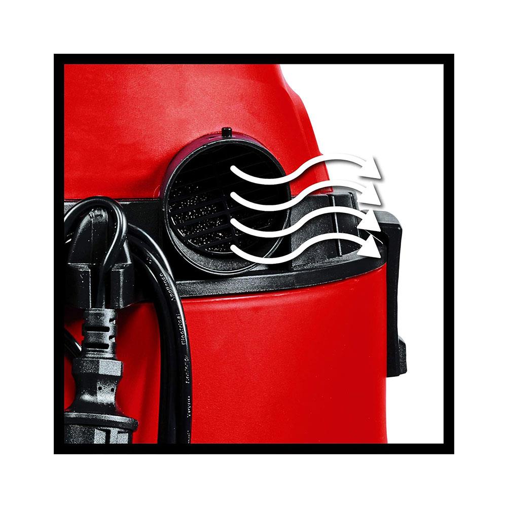 Einhell TC-VC 1825 Wet And Dry Vacuum Cleaner With Blow Function 1250W 25 Litres Tank - Red/Black