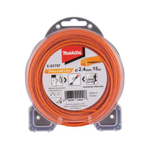 Makita Four Leaf Nylon Cord 2.4mm x 15m - Orange
