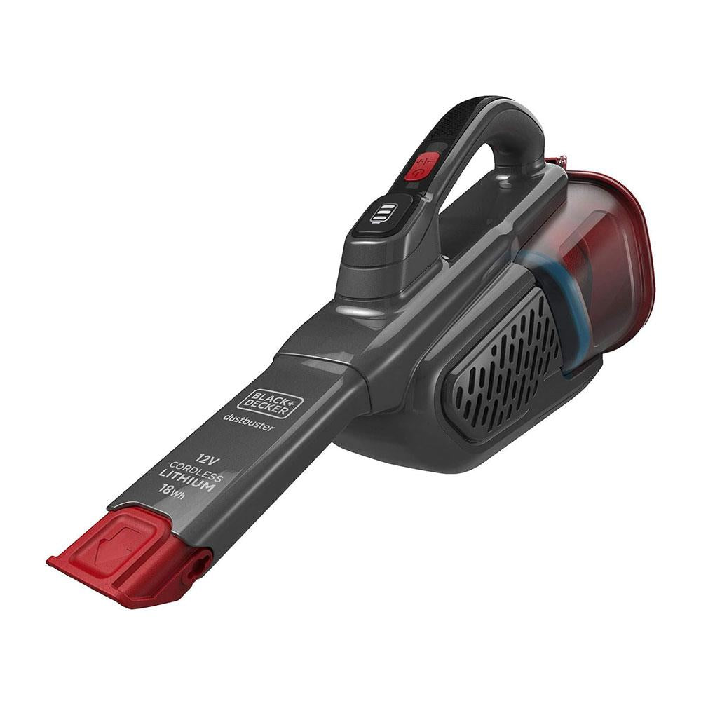 Black & Decker 12V Cordless Handheld Vacuum Cleaner Dustbuster 1.5Ah - Red/Grey Main image