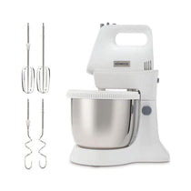 Kenwood Chefette Lite Hand Stand Mixer 5 Variable Speed+ Pulse 450W 3 Litres Stainless Steel Bowl - White