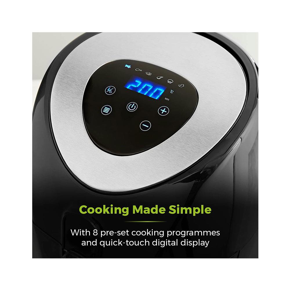 Tower Vortx Digital Air Fryer Oven With Rapid Air Circulation 1500W 4.3 Litre - Black
