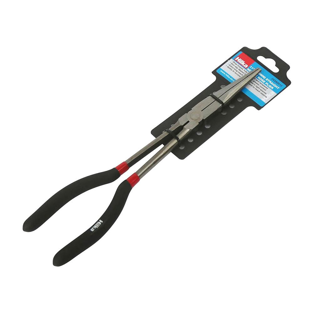 Hilka Tools 11 Inch Straight Needle Nose Plier (280mm) - Black
