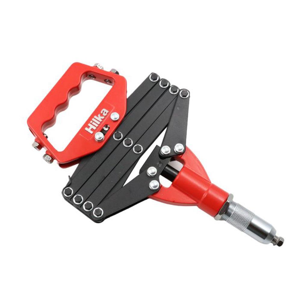 Hilka Tools 32 Inch Lazy Tong Riveter With Extending Arms - Red/Black