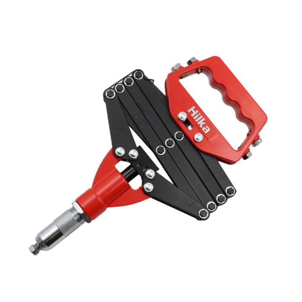 Hilka Tools 32 Inch Lazy Tong Riveter With Extending Arms - Red/Black