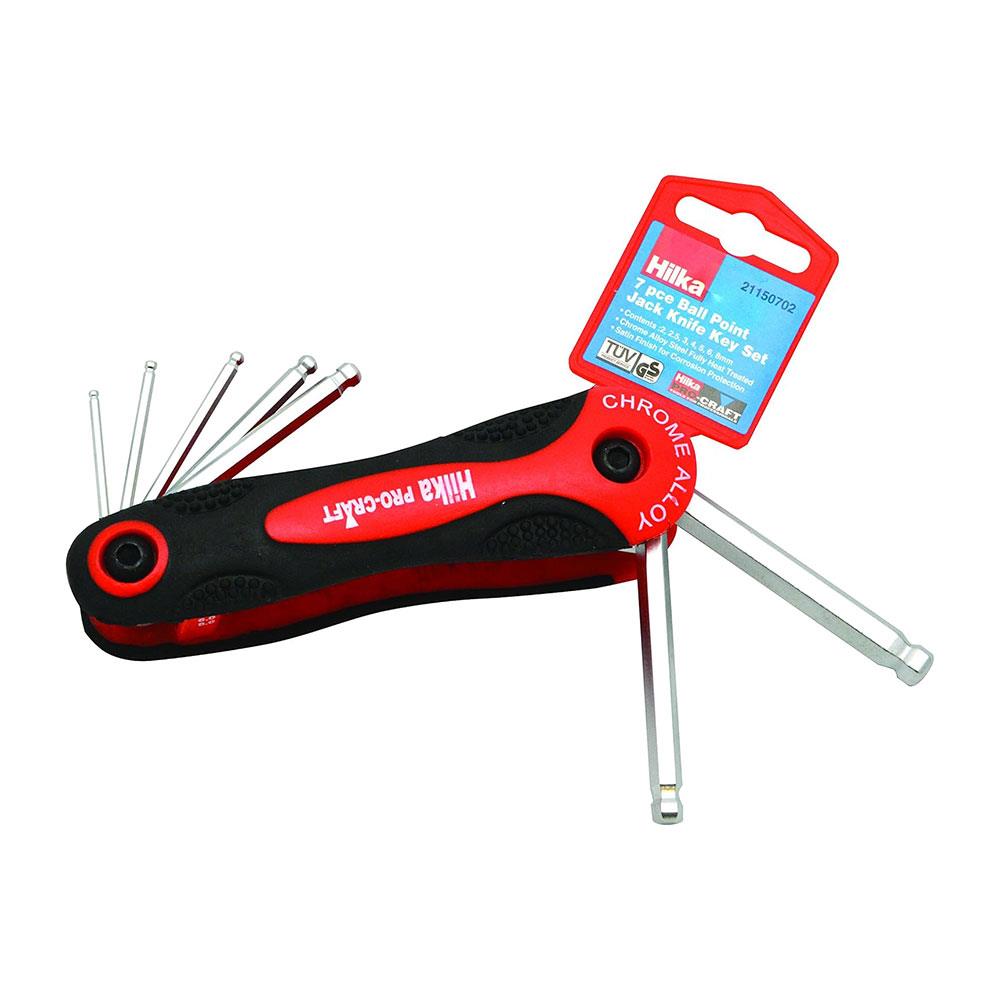 Hilka Tools Ball Point Hex Key Set Metric 2-8mm - 7 Piece