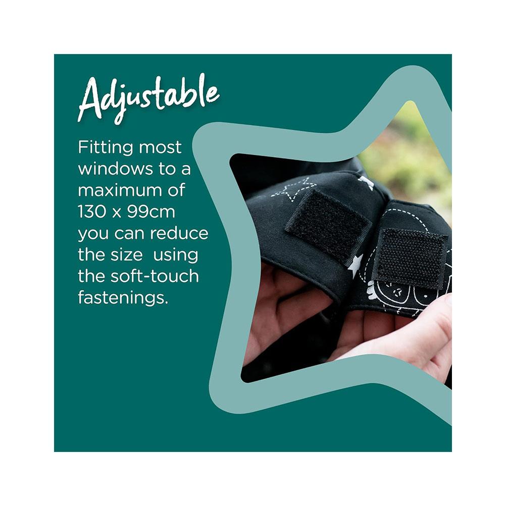 Tommee Tippee Sleeptime Portable Blackout Blind With Suction Cups Regular 130 x 99cm - Black