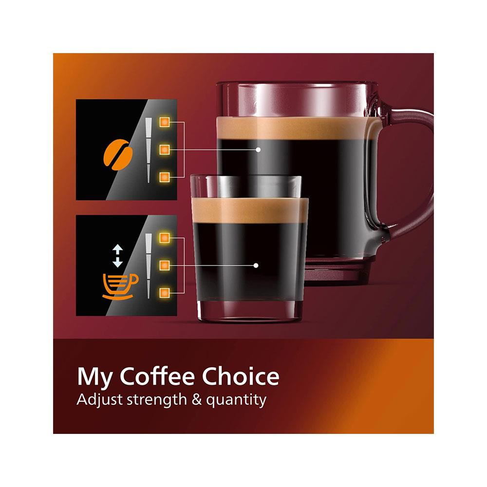 Philips Series 2200 Fully Automatic Espresso Machine Classic Milk Frother 1500W 1.8 Litres - Matte Black
