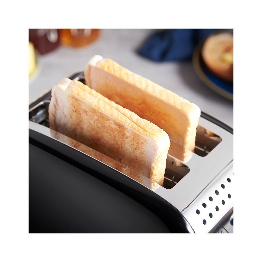 Russell Hobbs 2 Slice Toaster Stainless Steel 1670W - Black