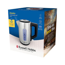 Russell Hobbs Classics Electric Jug Kettle 3000W 1.7 Litres - Brushed Stainless Steel
