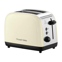 Russell Hobbs 2 Slice Toaster Stainless Steel 1670W - Cream