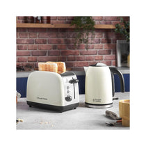 Russell Hobbs 2 Slice Toaster Stainless Steel 1670W - Cream