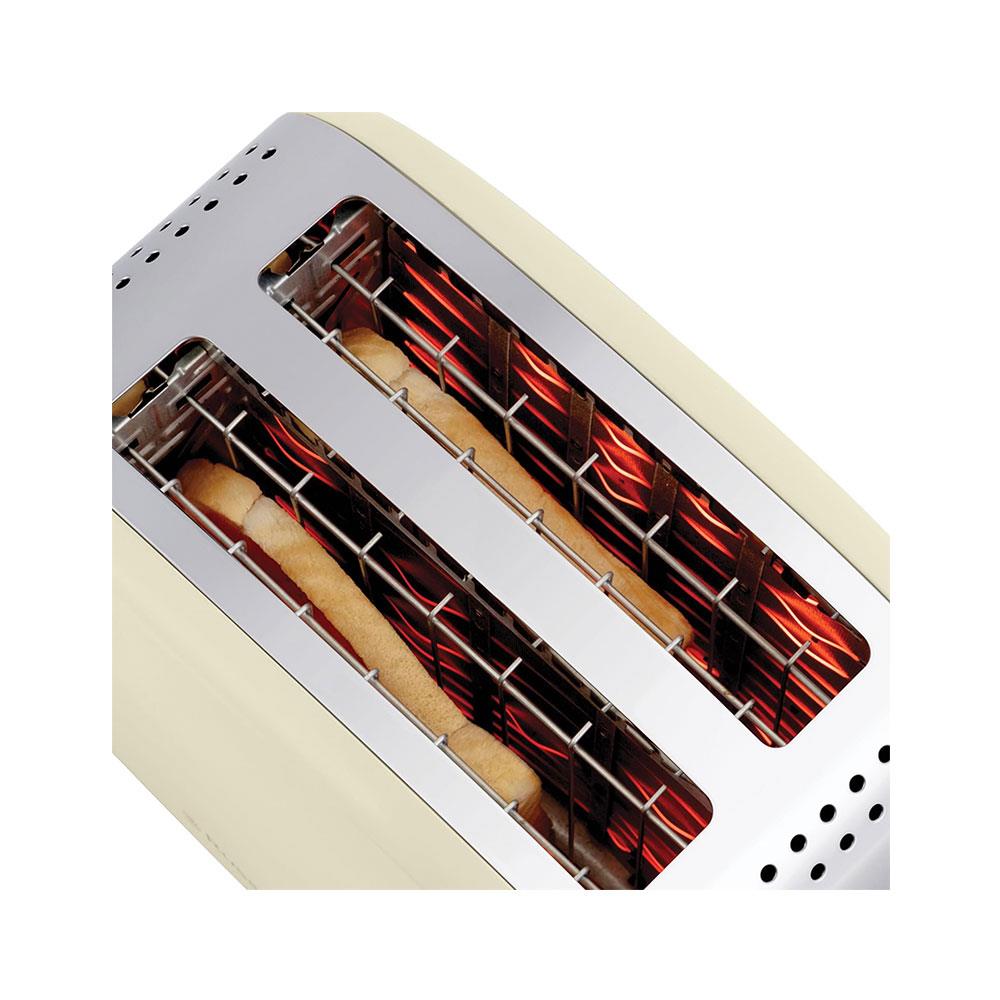 Russell Hobbs 2 Slice Toaster Stainless Steel 1670W - Cream
