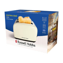 Russell Hobbs 2 Slice Toaster Stainless Steel 1670W - Cream