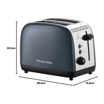 Russell Hobbs 2 Slice Toaster Stainless Steel 1670W - Grey