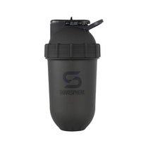 ShakeSphere Tumbler Protein Shaker Bottle 700ml - Frosted Black