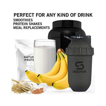 ShakeSphere Tumbler Protein Shaker Bottle 700ml - Frosted Black