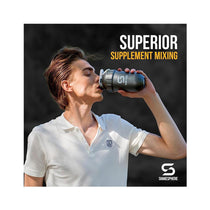 ShakeSphere Tumbler Protein Shaker Bottle 700ml - Matte Black