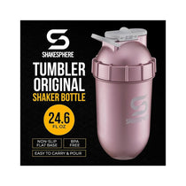 ShakeSphere Tumbler Protein Shaker Bottle 700ml - Matte Black