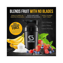 ShakeSphere Tumbler Protein Shaker Bottle 700ml - Matte Black