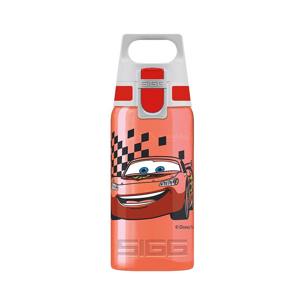 Sigg Viva One Childrens Water Bottle For Carbonated Beverages Leakproof 0.5 Litres - Cars Main image