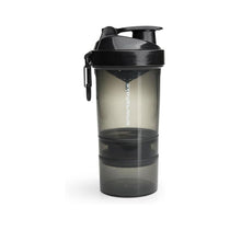 Smartshake Original 2Go ONE Protein Shaker 600ml Capacity With Storage - Gunsmoke Black