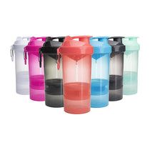 Smartshake Original 2Go ONE Protein Shaker 600ml Capacity With Storage - Neon Blue