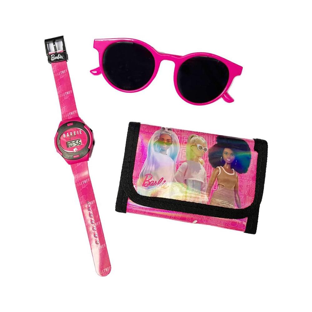 Barbie 3-In-1 Gift Set With LCD Watch Sunglasses & Wallet - Pink Secondary image