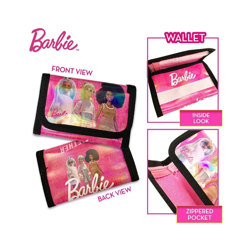 Barbie 3-In-1 Gift Set With LCD Watch Sunglasses & Wallet - Pink