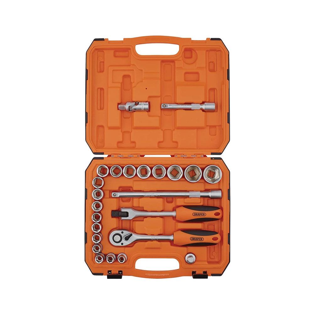 Draper HI-TORQ 6 Point Socket Set 1/2 Inch - 24 Piece