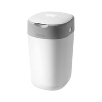 Tommee Tippee Twist & Click Advanced Nappy Disposal Bin System With 6 Refills Cassettes - White