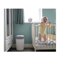 Tommee Tippee Twist & Click Advanced Nappy Disposal Bin System With 6 Refills Cassettes - White