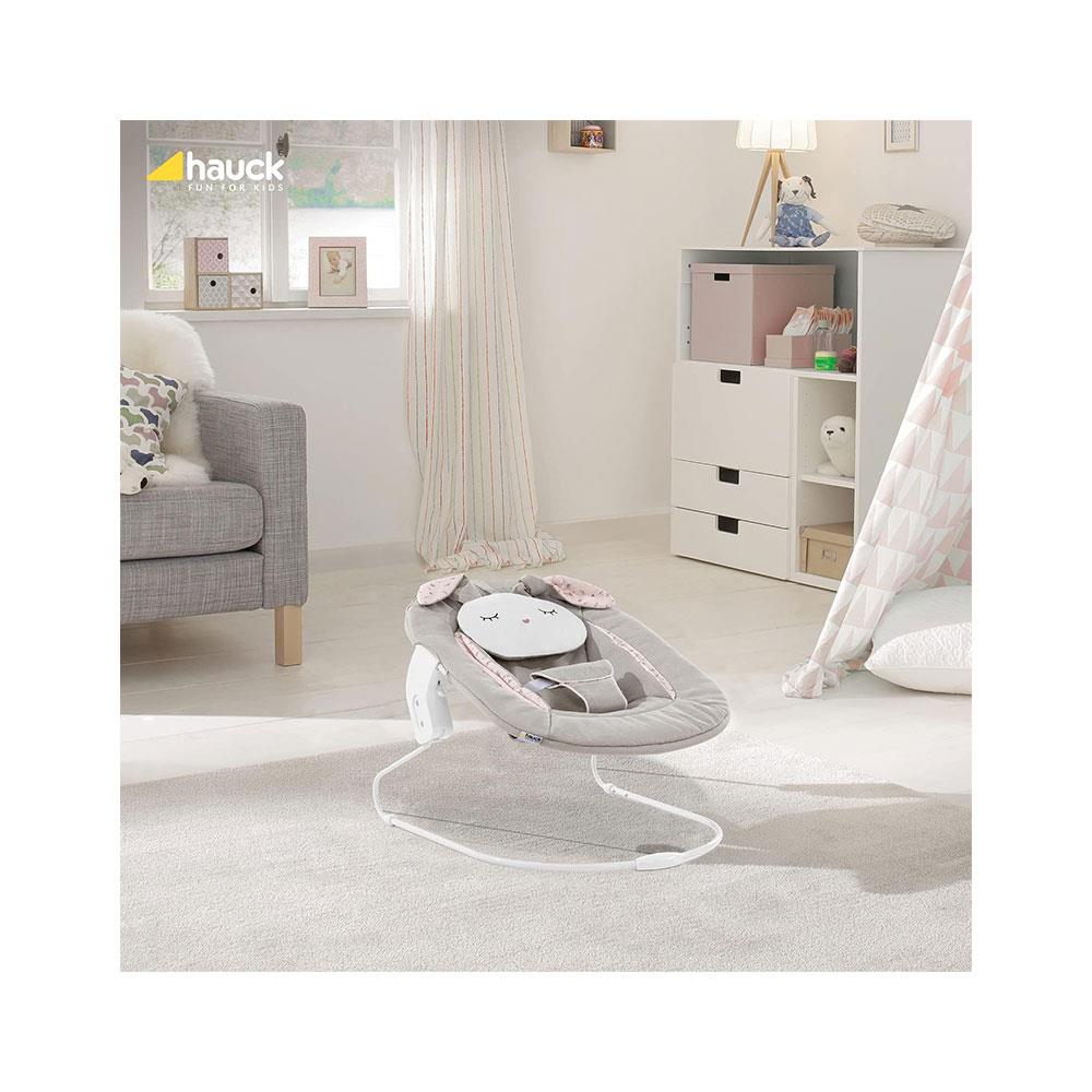 Hauck Alpha+ 2 In 1 Bouncer & Baby Rocker Compatible With Alpha Highchair - Powder Bunny Beige Secondary image