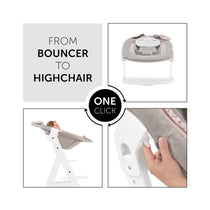 Hauck Alpha+ 2 In 1 Bouncer & Baby Rocker Compatible With Alpha Highchair - Powder Bunny Beige