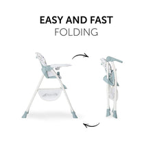 Hauck Sit N Fold Highchair Compact Folding Lightweight Suitable From 6 Months 15kg - Space