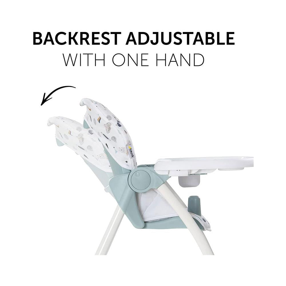 Hauck Sit N Fold Highchair Compact Folding Lightweight Suitable From 6 Months 15kg - Space