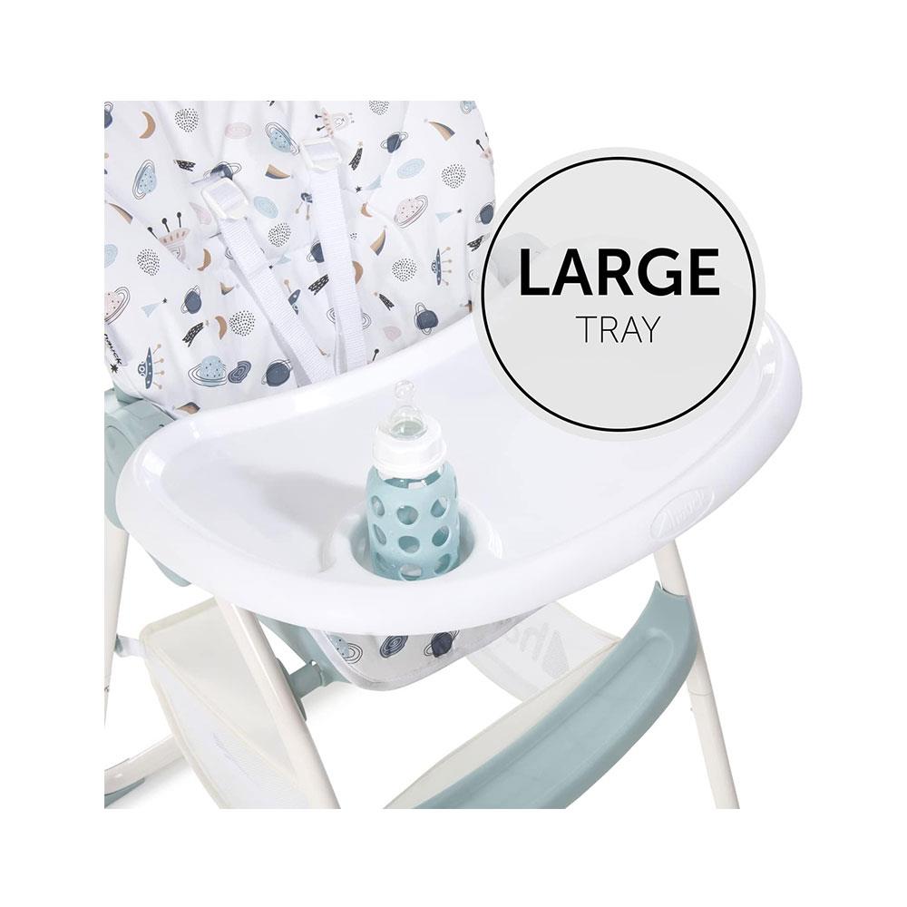 Hauck Sit N Fold Highchair Compact Folding Lightweight Suitable From 6 Months 15kg - Space
