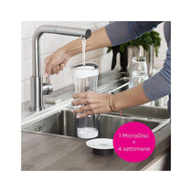 Brita Fill & Serve Graphite Water Filter Carafe 1.3 Litres With 1 Micro Disc - White