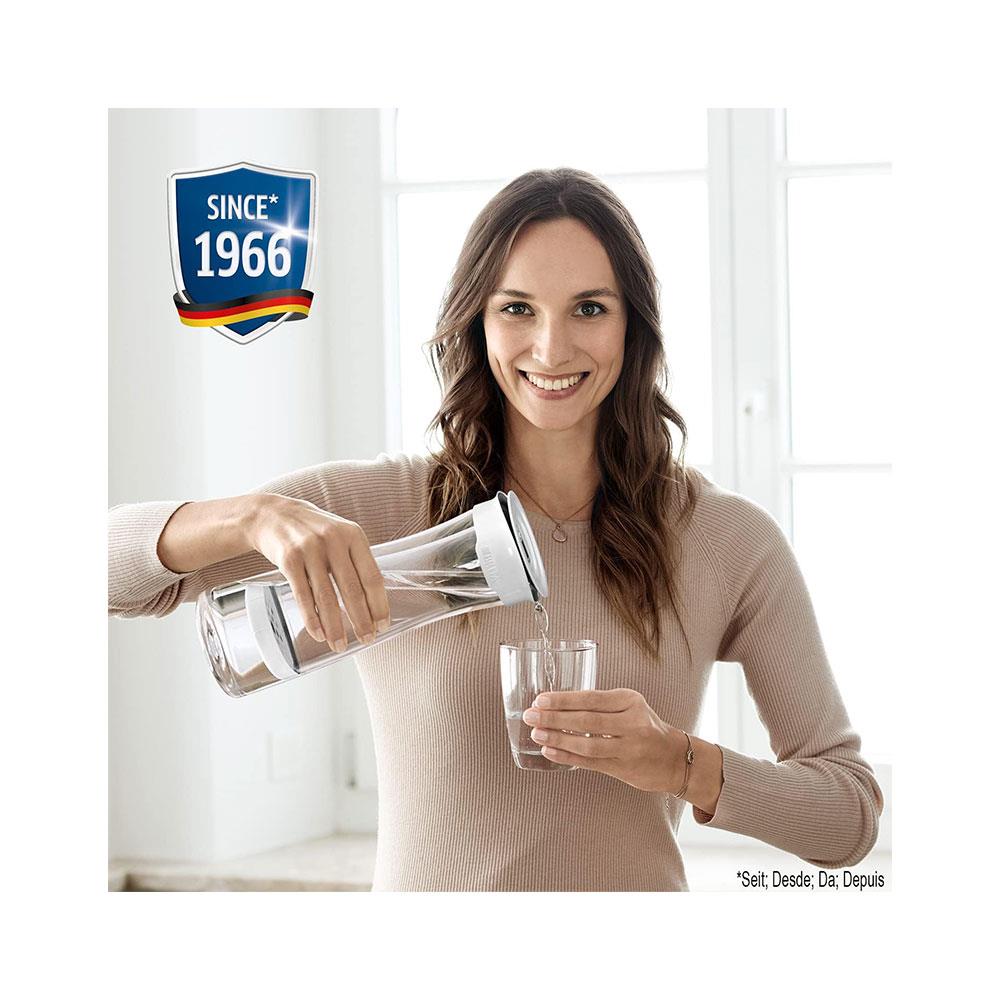 Brita Fill & Serve Graphite Water Filter Carafe 1.3 Litres With 1 Micro Disc - White