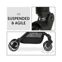 Hauck Travel N Care Baby Stroller Compact & Lightweight Travel Pushchairs With Raincover - Black