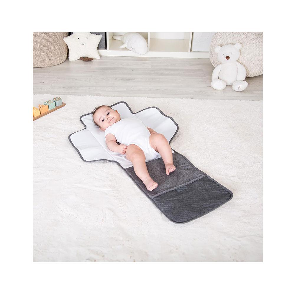 Red Kite Baby On The Go Changing Mat -  Grey Weave Secondary image
