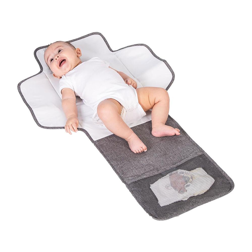 Red Kite Baby On The Go Changing Mat -  Grey Weave