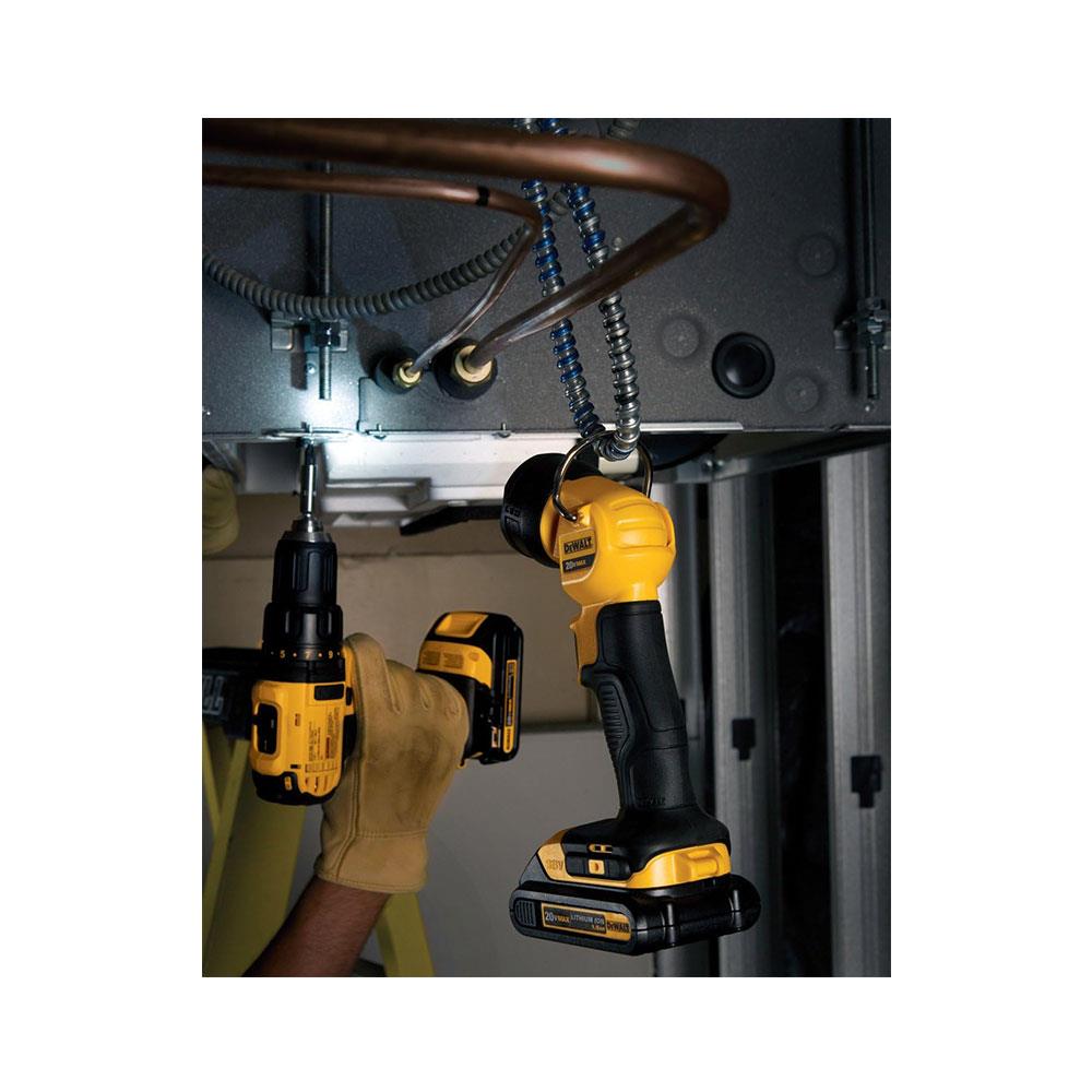 Dewalt 18V XR Li-ion LED Pivot Flashlight Torch Bare Unit
