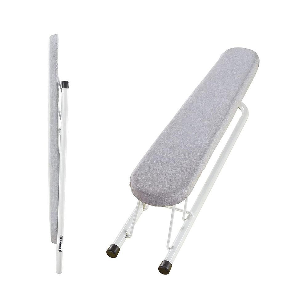 Leifheit Sleeve Ironing Board Folds Flat Extra Long 57 x 8.5 to 10.5cm - White