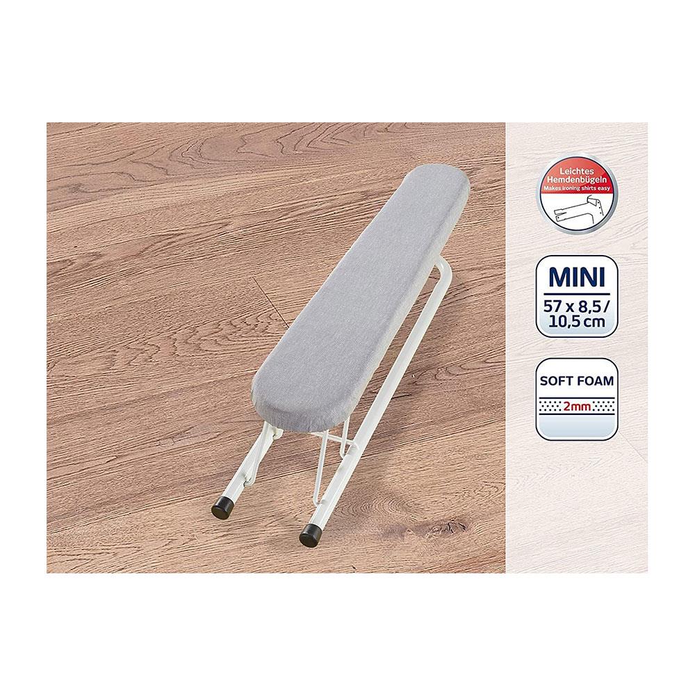 Leifheit Sleeve Ironing Board Folds Flat Extra Long 57 x 8.5 to 10.5cm - White