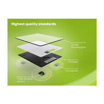 Soehnle Page Comfort 300 Slim Digital Kitchen Scale Weighs To 10kg - Silver