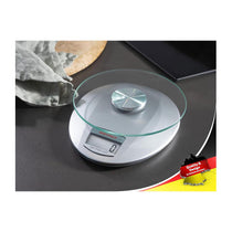 Soehnle Roma Digital Kitchen Scales 5kg Load Capacity Electric Glass Digital Food Scale - Silver